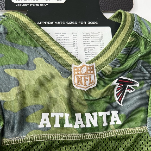 NWT NFL Atlanta Falcons Jersey - Large Dog - Picture 3 of 7